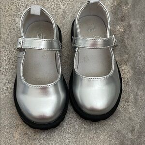 GAP Kids Shiny Silver Dress Shoes
